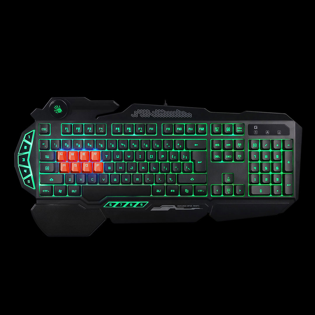 A4TECH BLOODY B318 LIGHT STRIKE GAMING 8 IR MICRO-SWITCH KEYBOARD USB