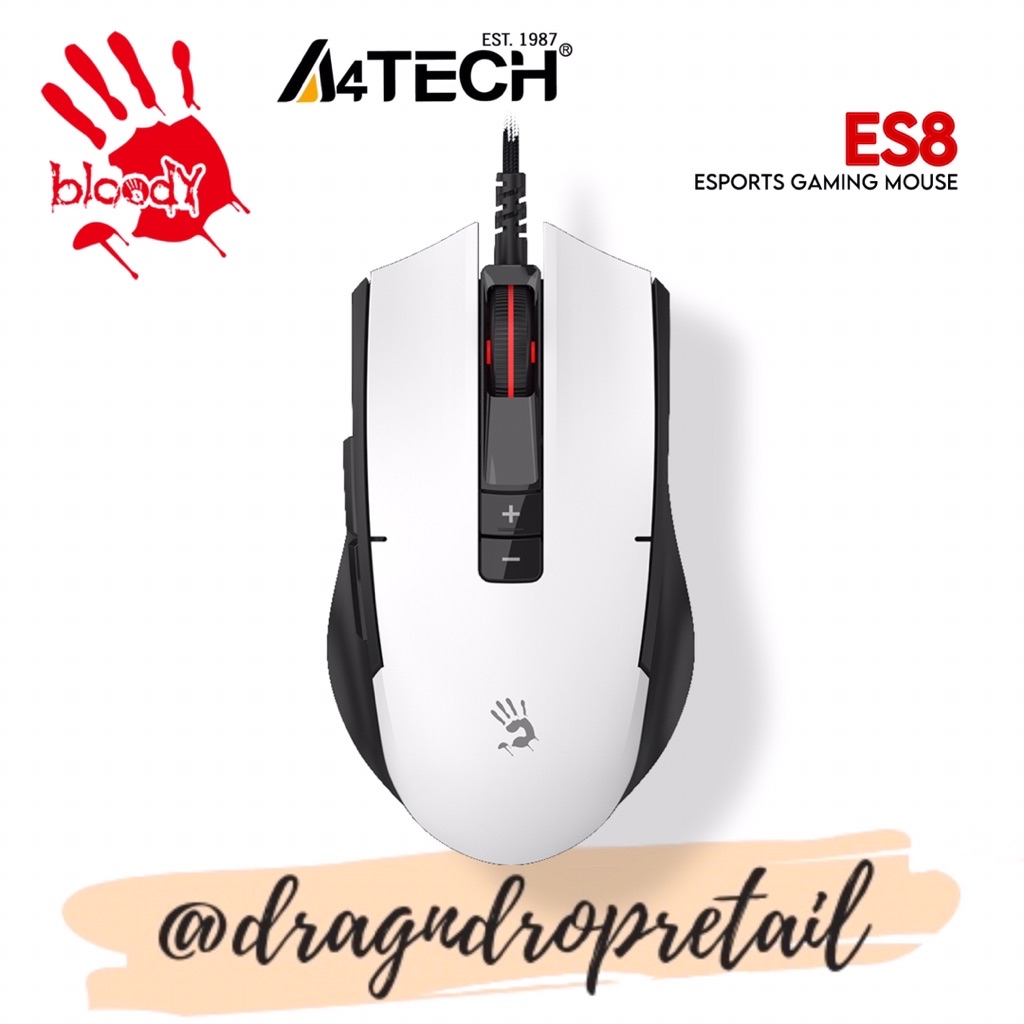 A4TECH BLOODY ES8 ESPORTS RGB MOUSE SPORTS BLACK 6000CPI USB миниатюра 2