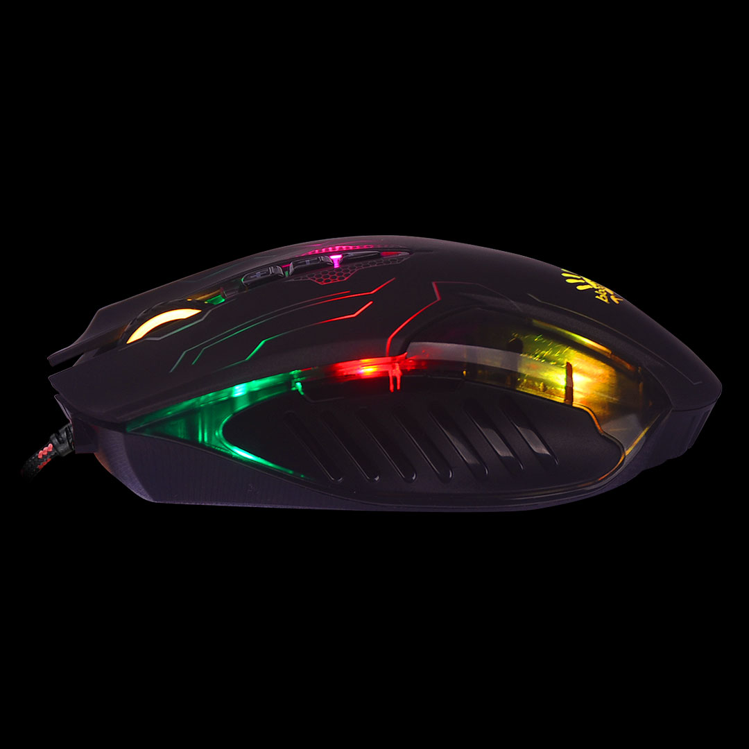 A4TECH BLOODY Q5081S BLOODY NEON X'GLIDE GAMING MOUSE Q50 + PAD USB B