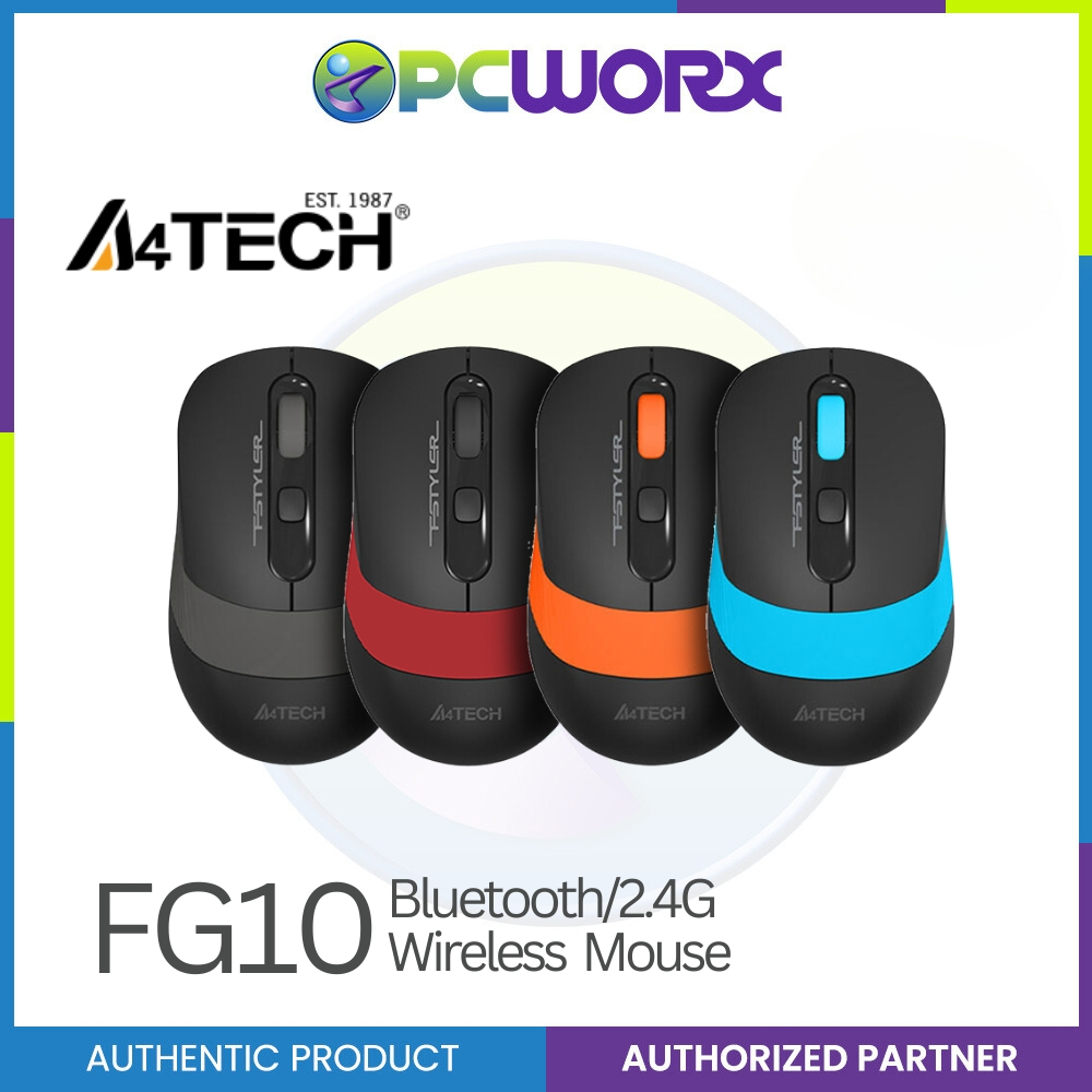 A4TECH FSTYLER FG10 OPTICAL MOUSE WIRELESS 1200DPI BLACK