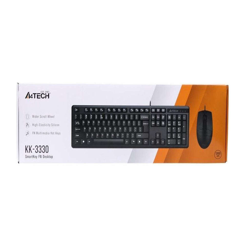 A4TECH KK-3330 (KK-3+OP-330) KEYBOARD+MOUSE SET USB BLACK US+RUSSIAN