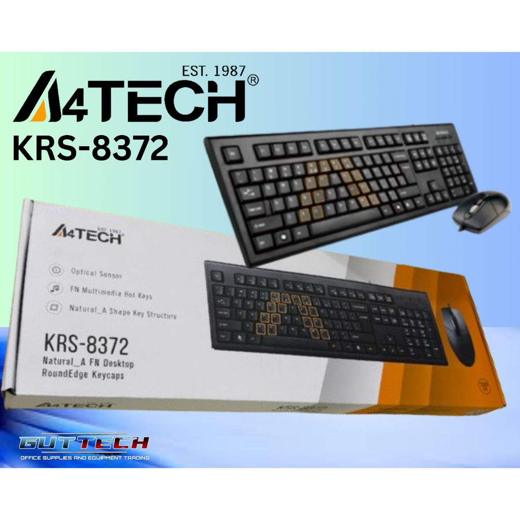 A4TECH KR-8372 (KR-83+OP-720) KEYBOARD+MOUSE SET USB BLACK US+RUSSIAN