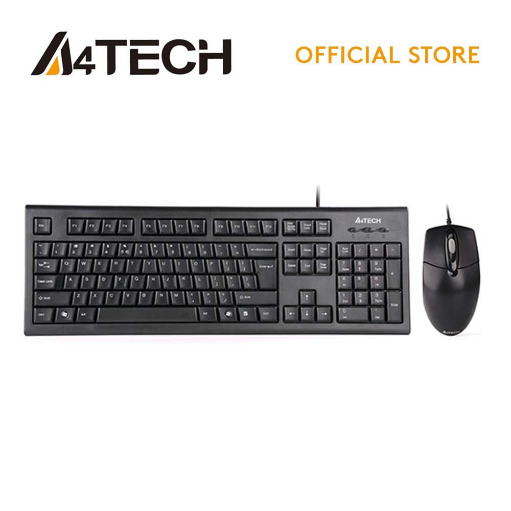 A4TECH KR-8572 (KR-85+OP-720) KEYBOARD+MOUSE SET USB BLACK US+RUSSIAN миниатюра 2