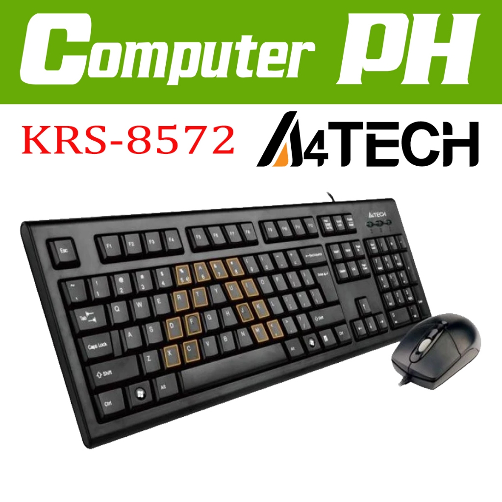 A4TECH KR-8572 (KR-85+OP-720) KEYBOARD+MOUSE SET USB BLACK US+RUSSIAN миниатюра 3