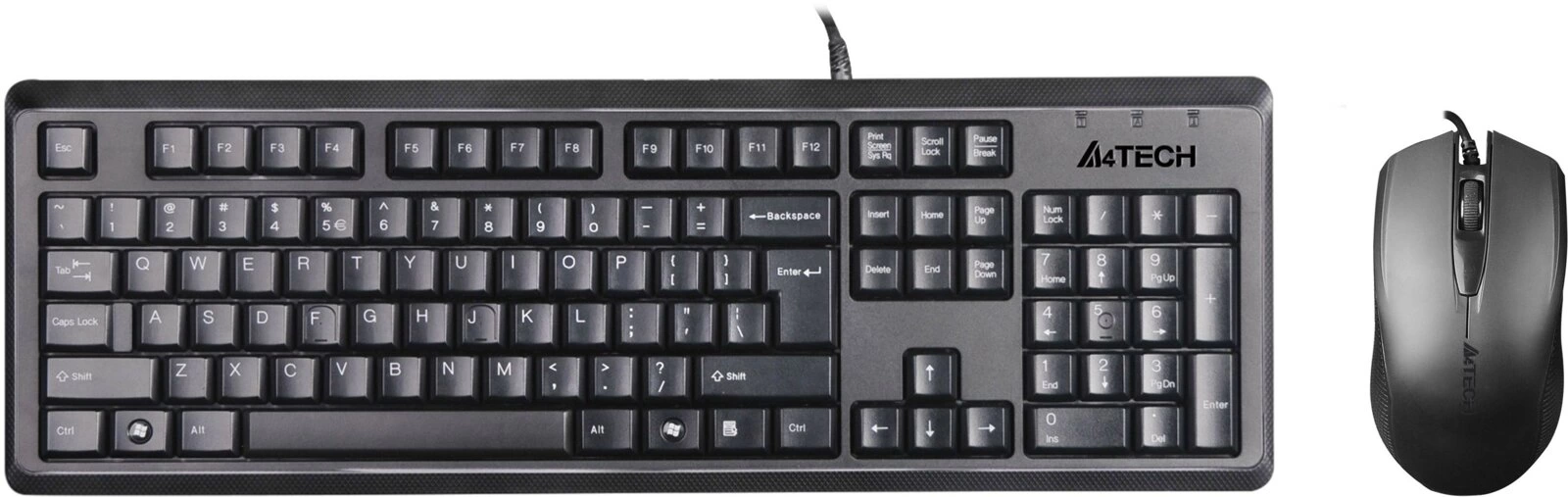 A4TECH KR-9276 (KR-92+OP-760) KEYBOARD+MOUSE SET USB BLACK US+RUSSIAN