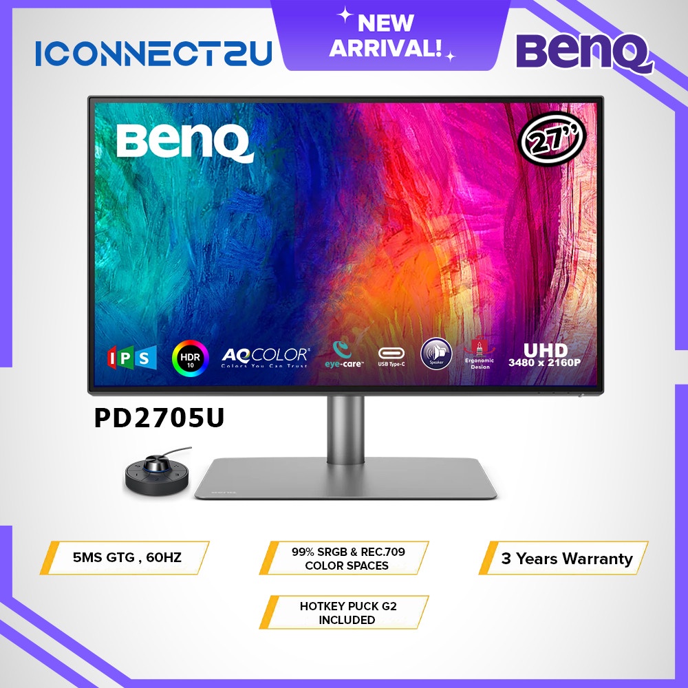 BenQ PD2705U 27" 4K 60Hz IPS Designer Monitor