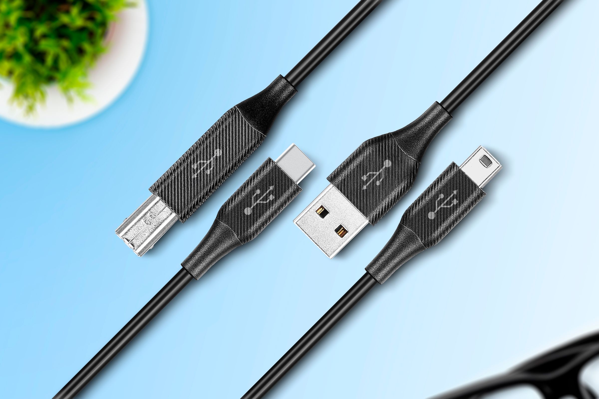 Cable USB экронированный 3м миниатюра 3