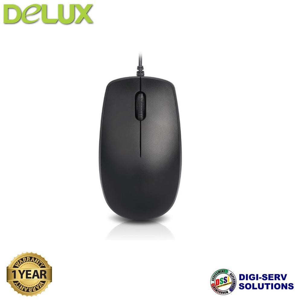 Delux M138BU Optical black color,USB cable, 1000 DPI