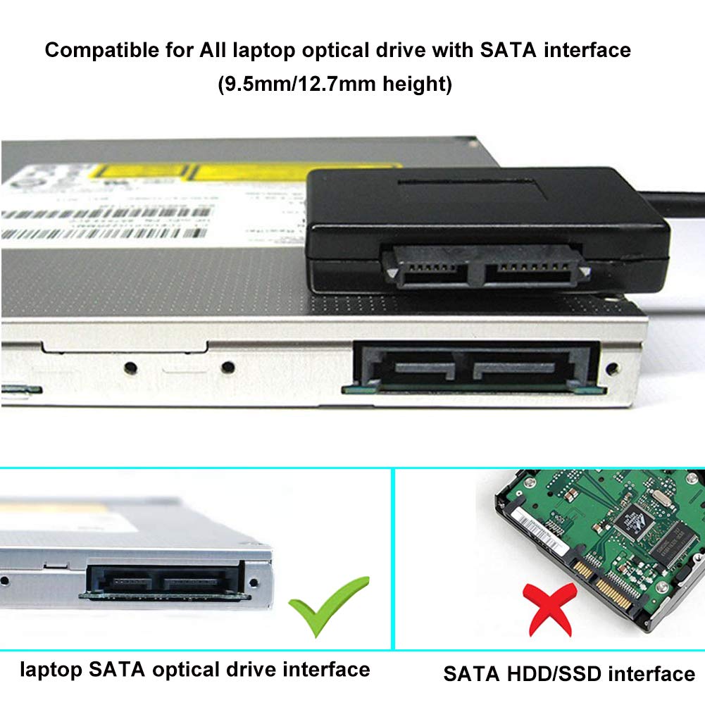 DVD под HDD SLIM SATA (для ноутбуков вместо DVD 9mm SA) миниатюра 3