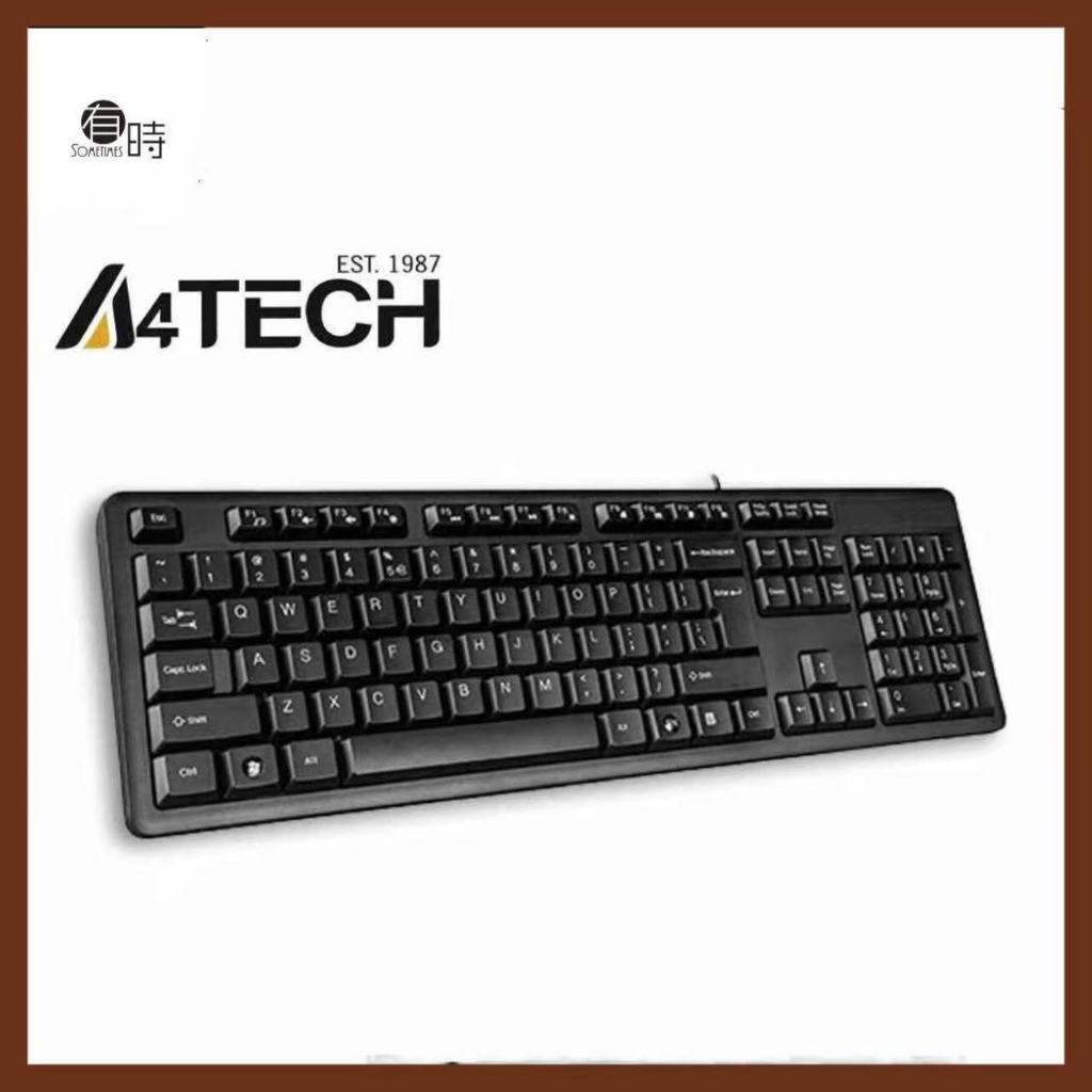 Keyboard A4tech K-100, Black, USB, мембранная, Water-proof