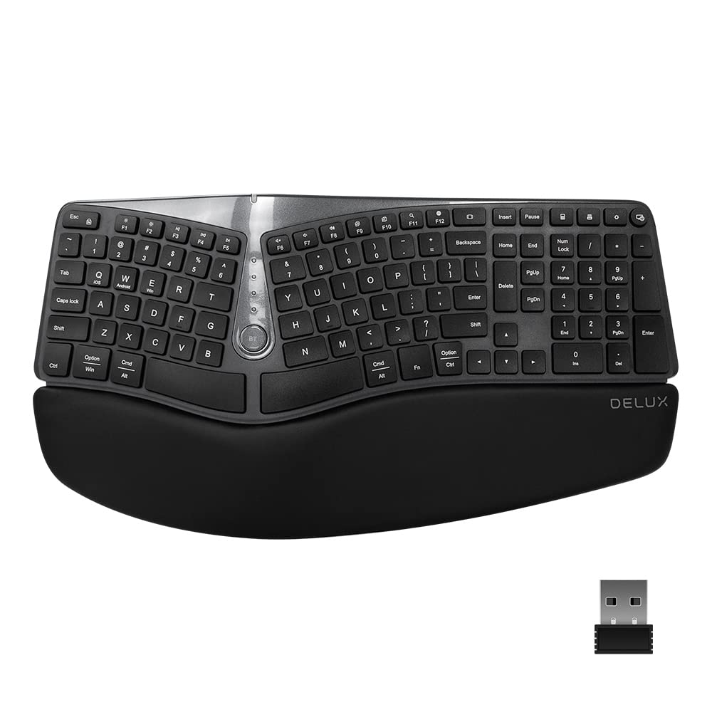 Keyboard Delux K6850U +М362BU keyboard+mouse black USB RUS+KG