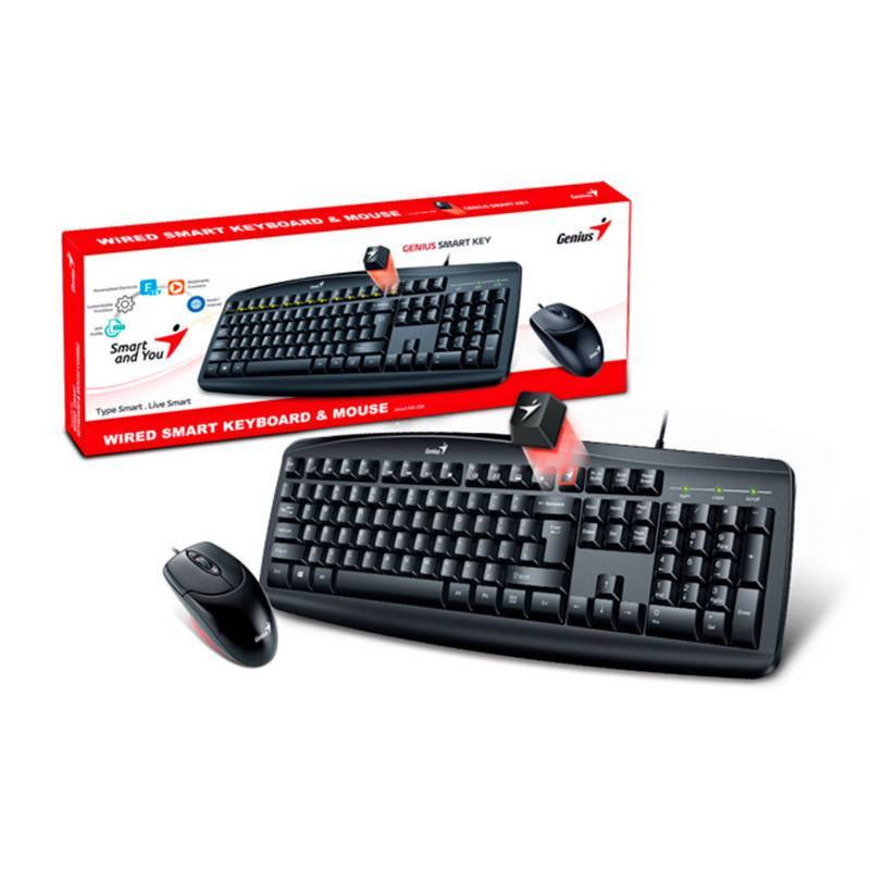 Клавиатура + мышь Genius Smart KM-200 USB черный