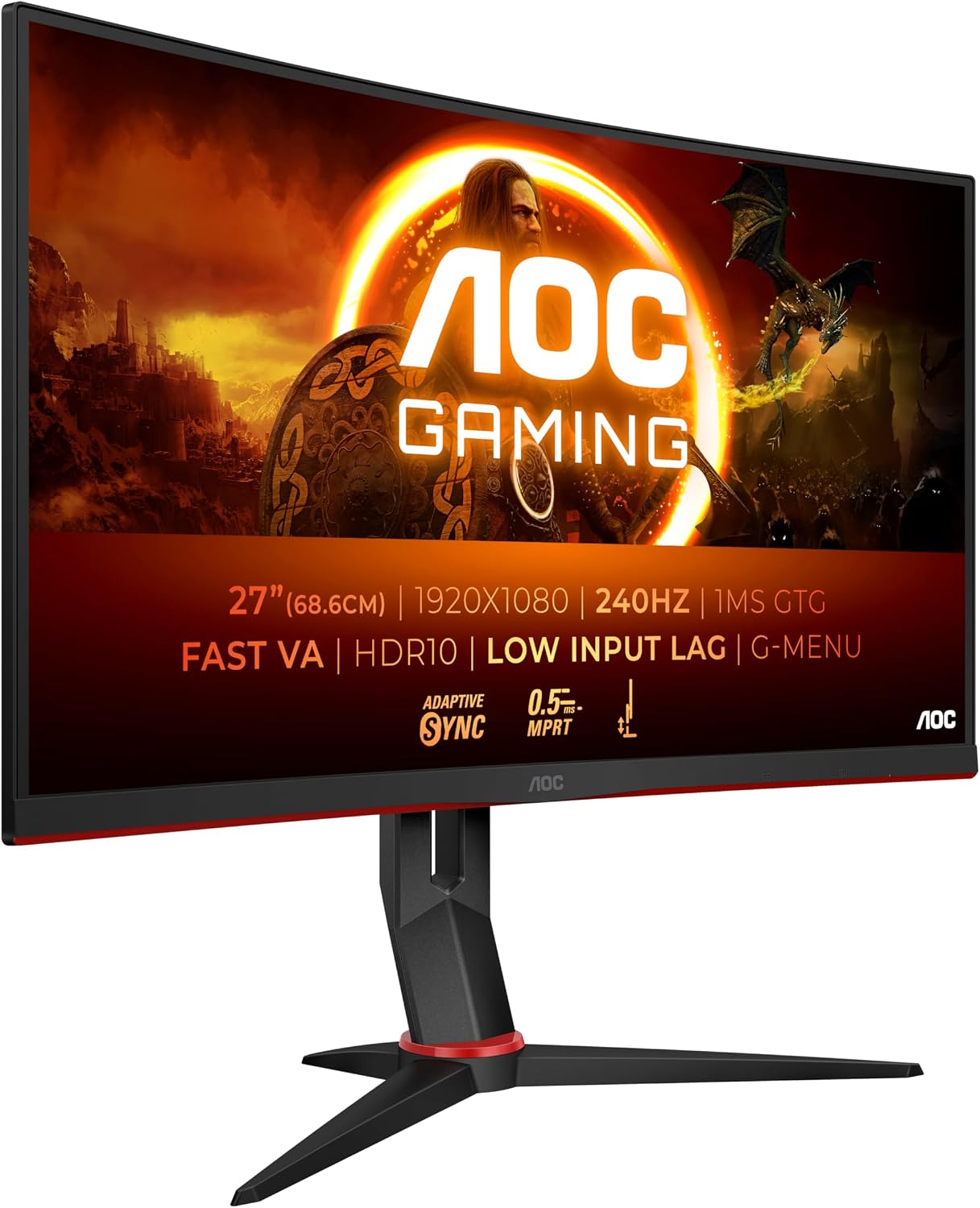Монитор LCD 27" AOC C27G4ZXE, Curved, 280Hz