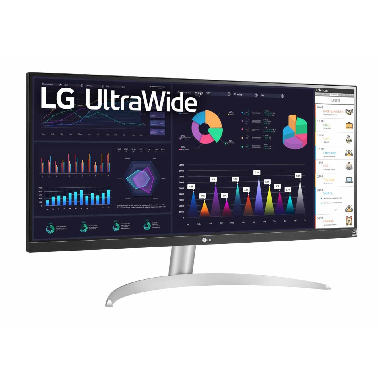 Монитор LCD 29" LG 29WQ600-W IPS, 2560x1080, 100Hz