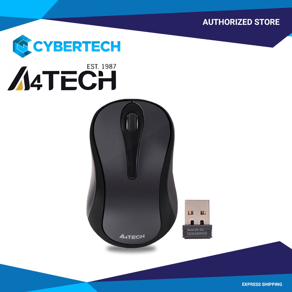 Mouse A4Tech G3-280N V-Track, Black, 1000 dpi, USB, padless wireless миниатюра 2
