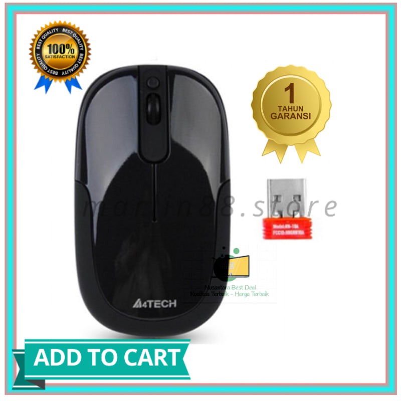 Mouse A4TECH G9-110F V-TRACK MOUSE WIRELESS USB BLACK