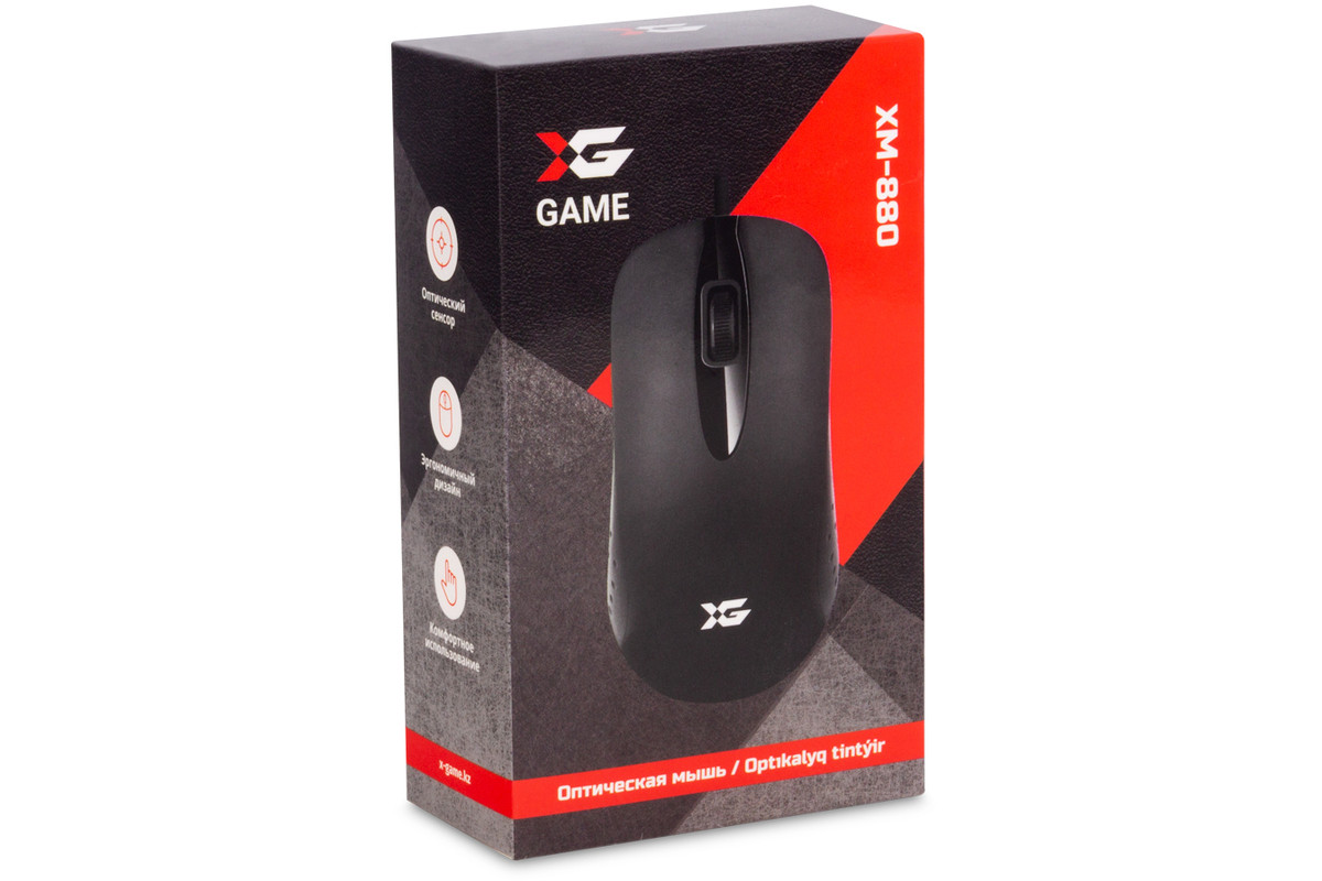 Mouse X-Game, XM-880OUB, 1000DPI, Оптический, USB, Черный