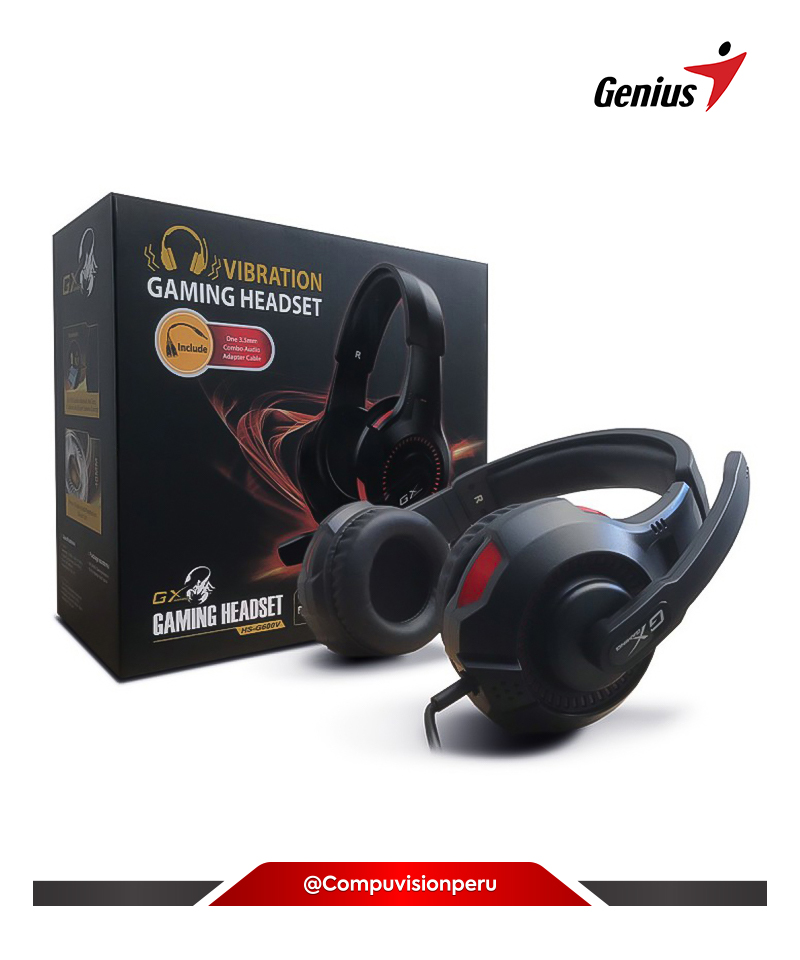 Наушники с микрофоном Genius HS-G600V, Дуговые, 2 x mini jack 3.5 mm,