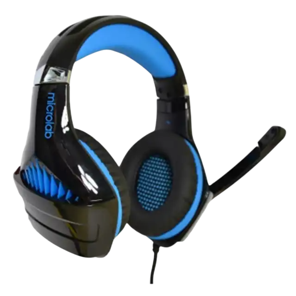 Наушники с микрофоном Microlab G4 GAMING BLACK/BLUE