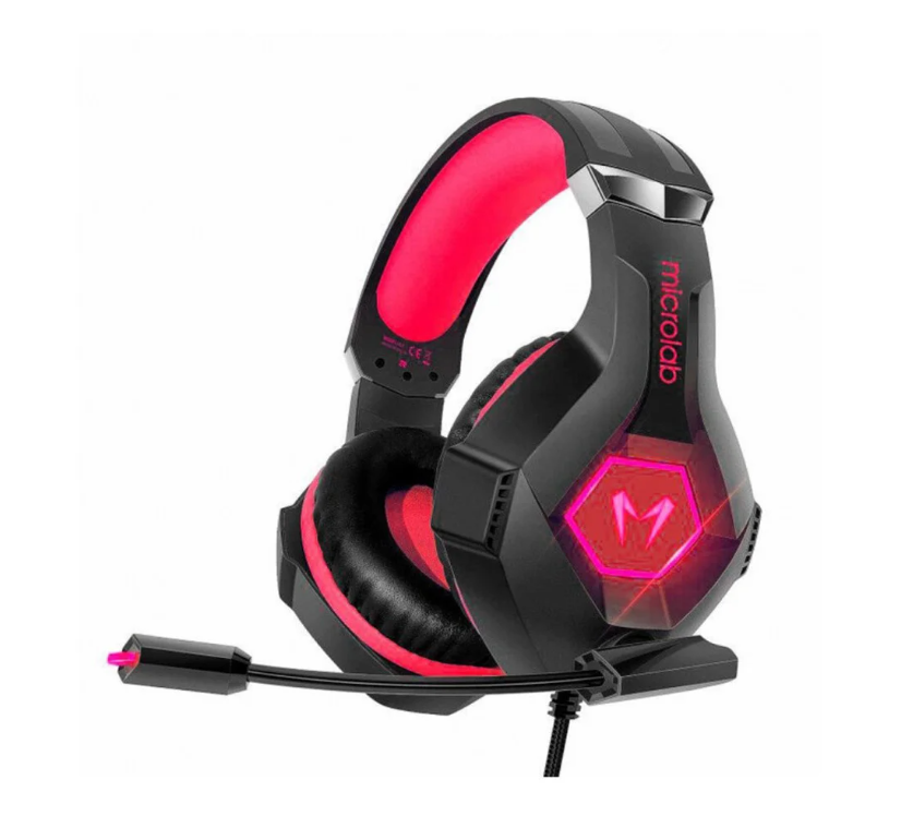 Наушники с микрофоном Microlab G6 GAMING BLACK/RED