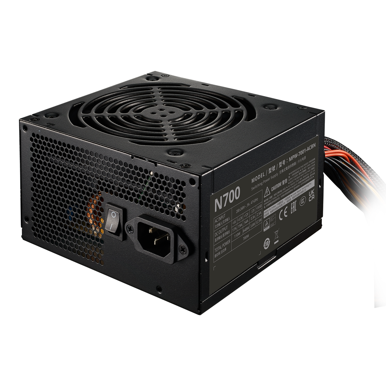 Power Unit WINSTAR ATX-700 700W 80 PLUS Bronze миниатюра 3